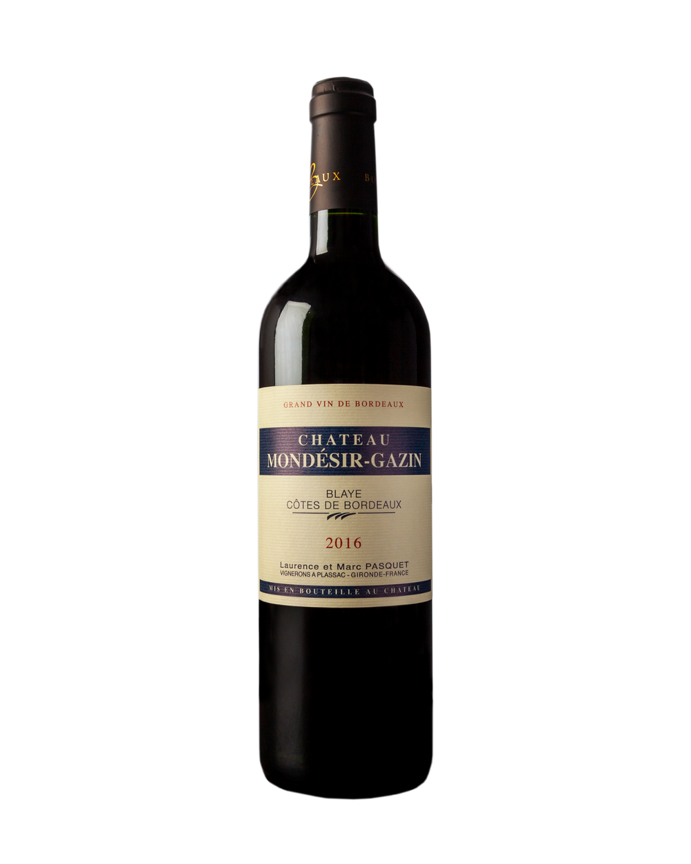 Château Mondesir Gazin Blaye Côtes de Bordeaux, 2019